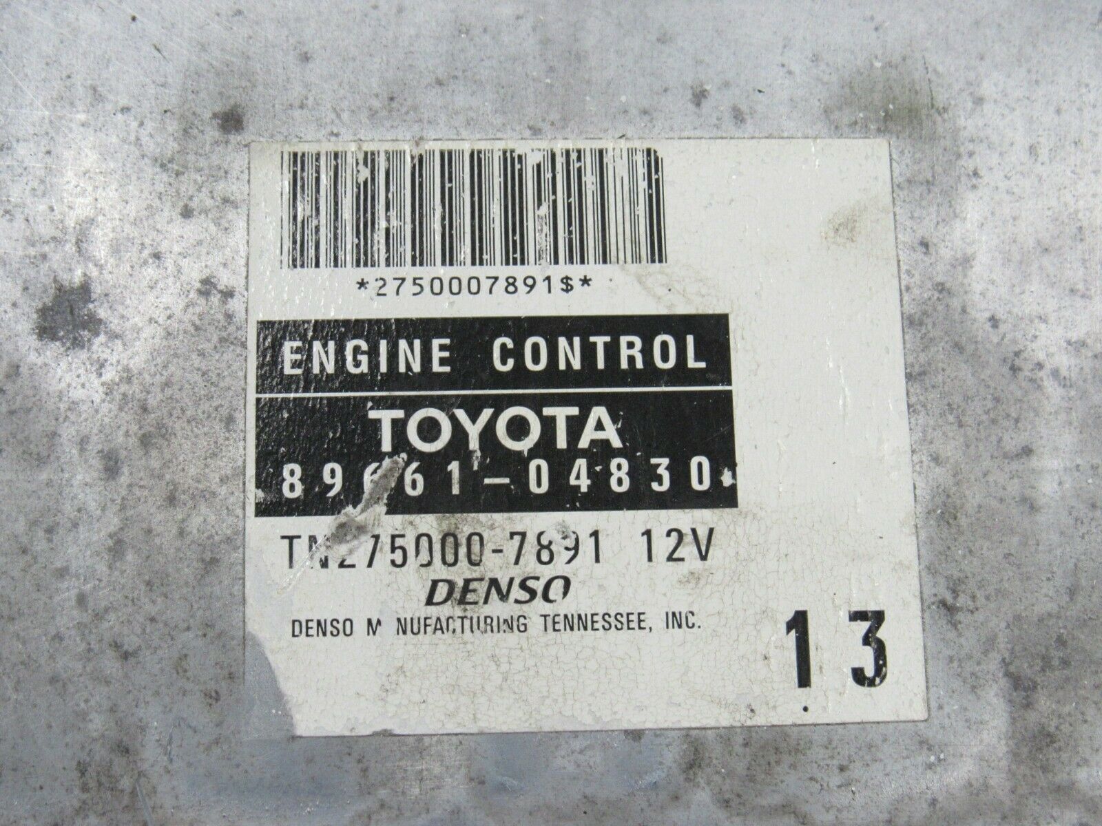 2007-2009 Toyota Tacoma AT 4x4 ECU ECM PCM Engine Computer Brain Box 89661-04C70 