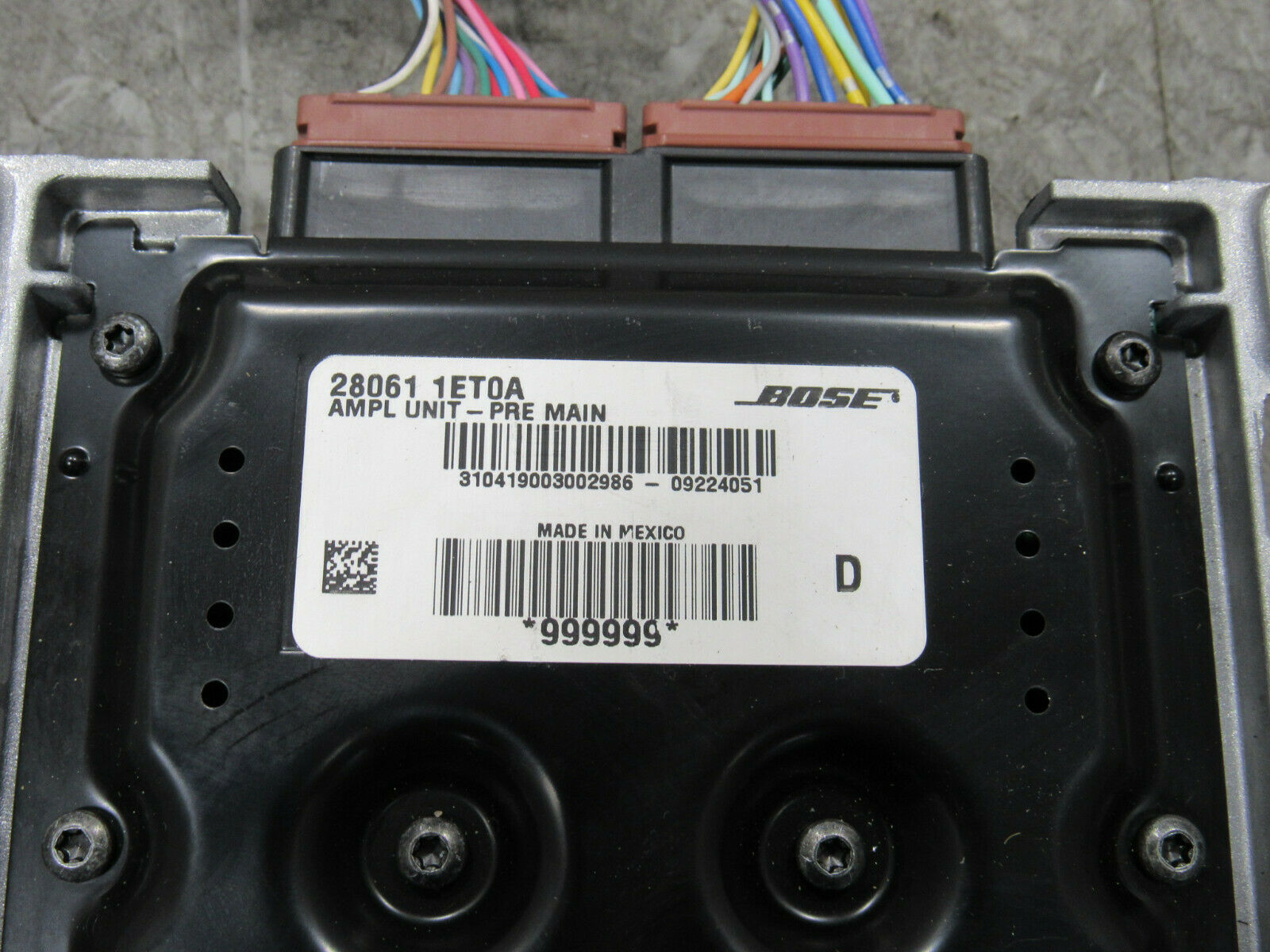 10-19 Nissan 370Z Convertible Bose Audio Radio Amplifier Amp 28061 1ET0A  2575