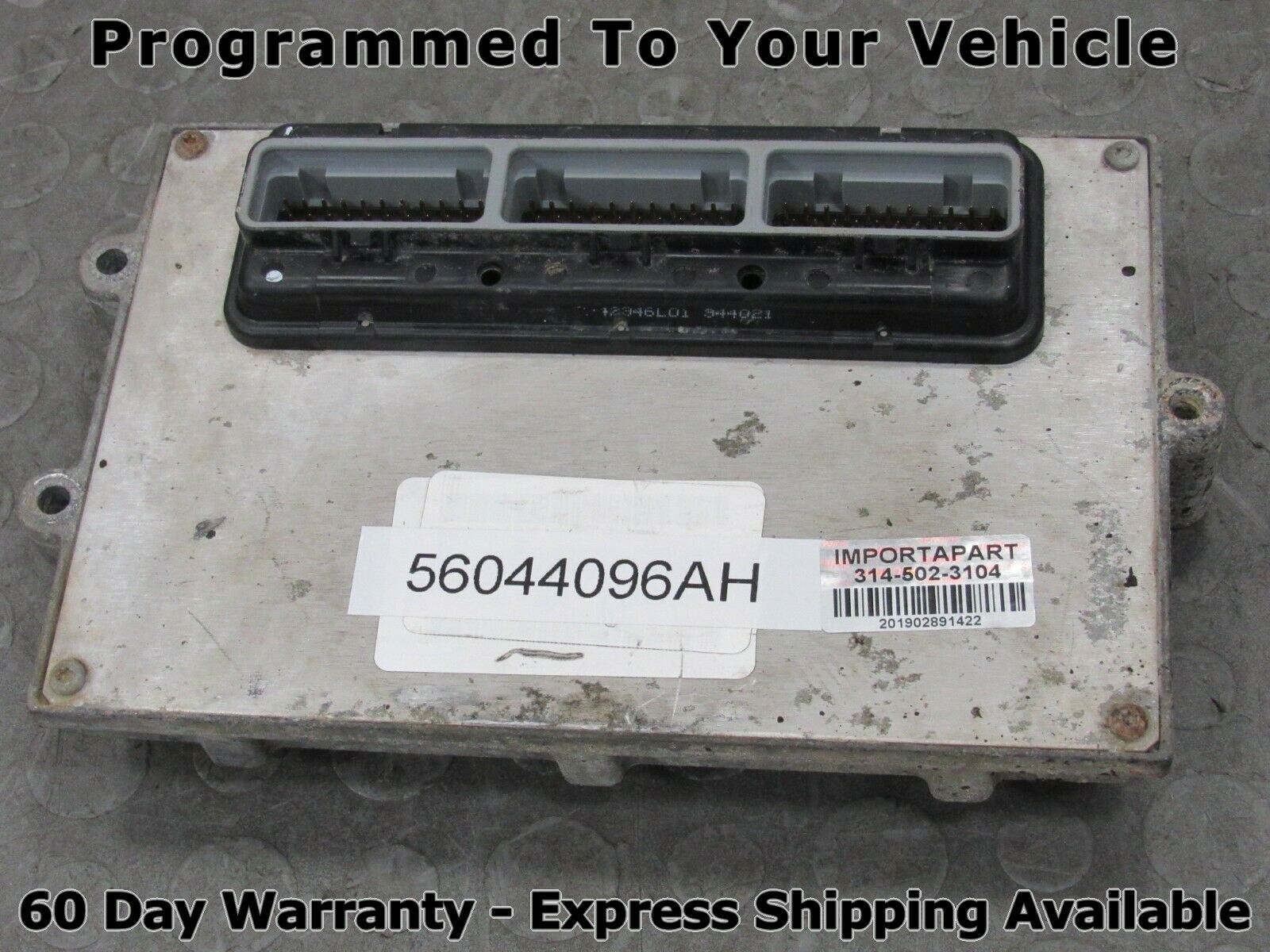 03 Jeep Wrangler TJ  ECU ECM PCM Engine Computer 56044096AH 096 PROG  1422 – Importapart